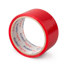 Līmlente iepakošanas, 45m x 48 mm, PP=akrīla lime, sarkana