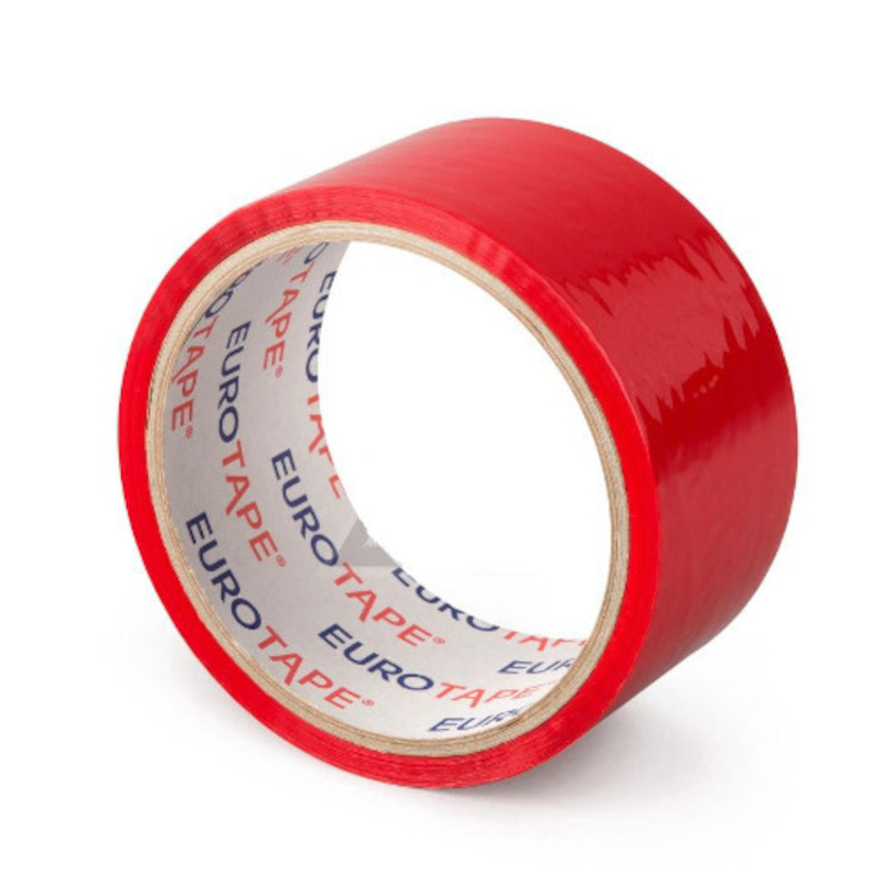 Līmlente iepakošanas, 45m x 48 mm, PP=akrīla lime, sarkana