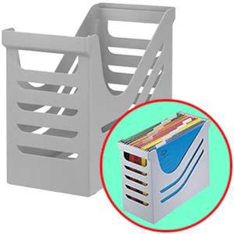 Iekaramo failu turētājs, pelēks