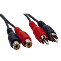 Kabelis skaļruņ.pagarin.2xCinch M/F 3m