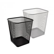 Papīrgrozs 15 l, izmērs 28 x 28 x 30 cm augstums, sudraba krāsā