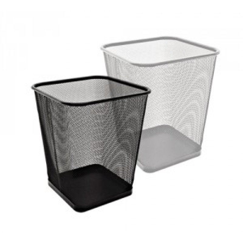 Papīrgrozs 15 l, izmērs 28 x 28 x 30 cm augstums, sudraba krāsā