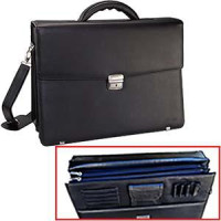 Portfelis Monolith, melns 420x370x60mm UK