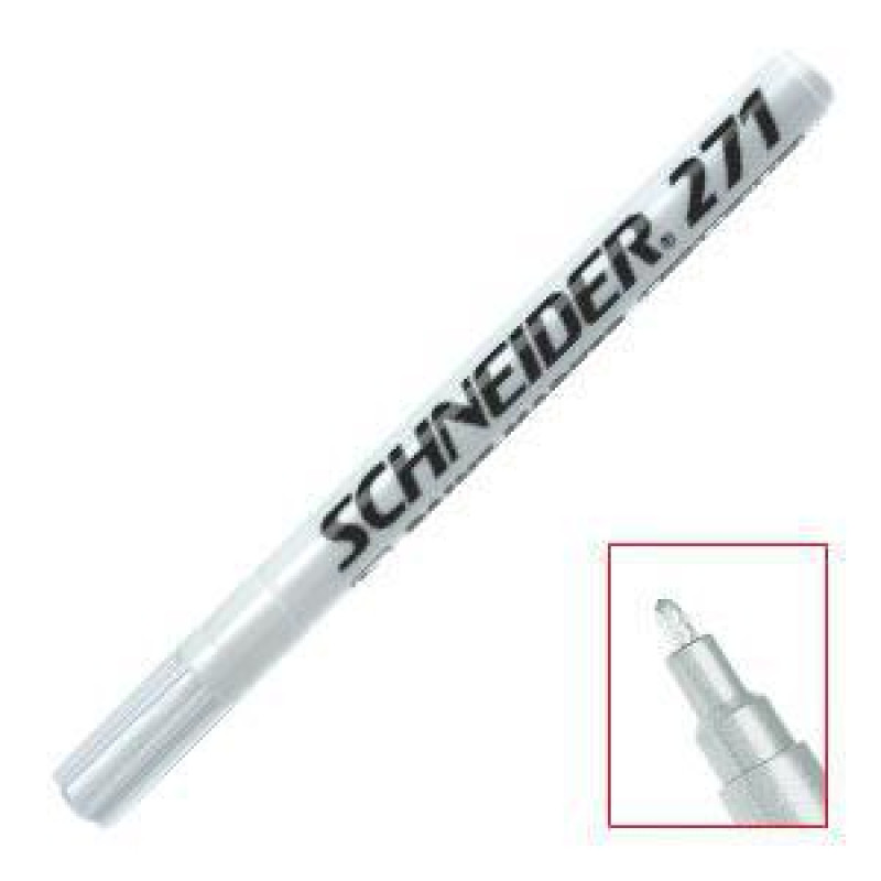 Permanentais marķieris SCHNEIDER 271, sudraba krāsa