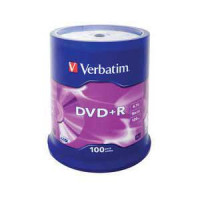 DVD+R 120min 4,7Gb par 1gab Verbatim iepak.100gab