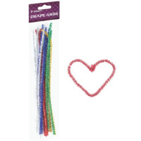 Pūkainas stieples 30 cm metalic asorti 25