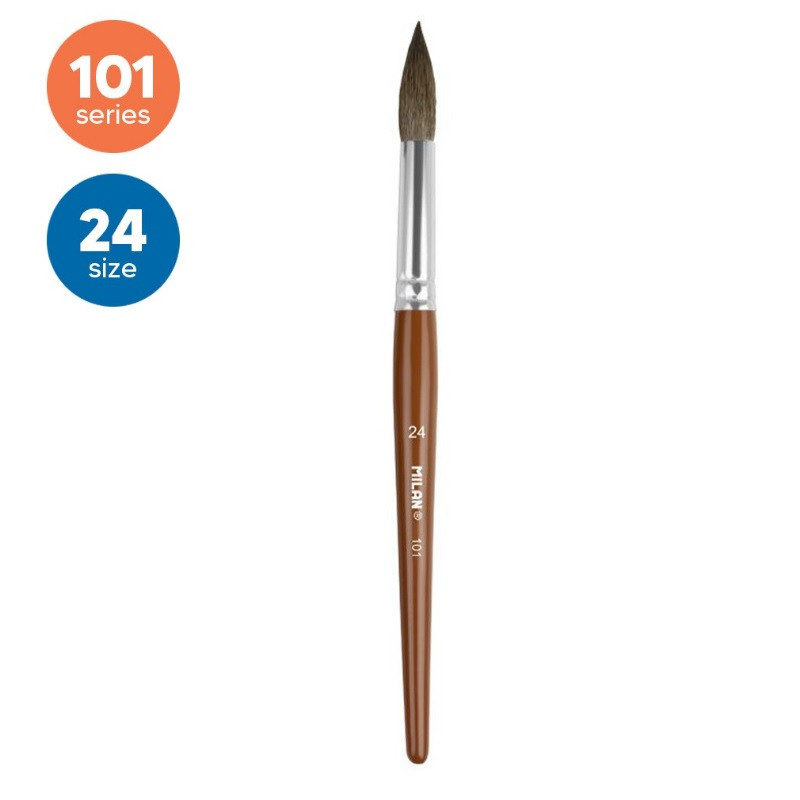 Otiņa 101 Nr.24 apaļa, kazas spalva + sintētiskie sari, MILAN