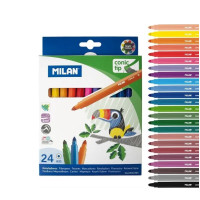 Flomāsteri 24 krāsas d=5mm conic tip, Milan