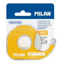 Abpusēja līmlente 15mmx10m, turētājā Milan