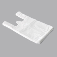 Maisiņi 24+12x45cm ar rokturiem, HDPE, 10my, 100 gab.