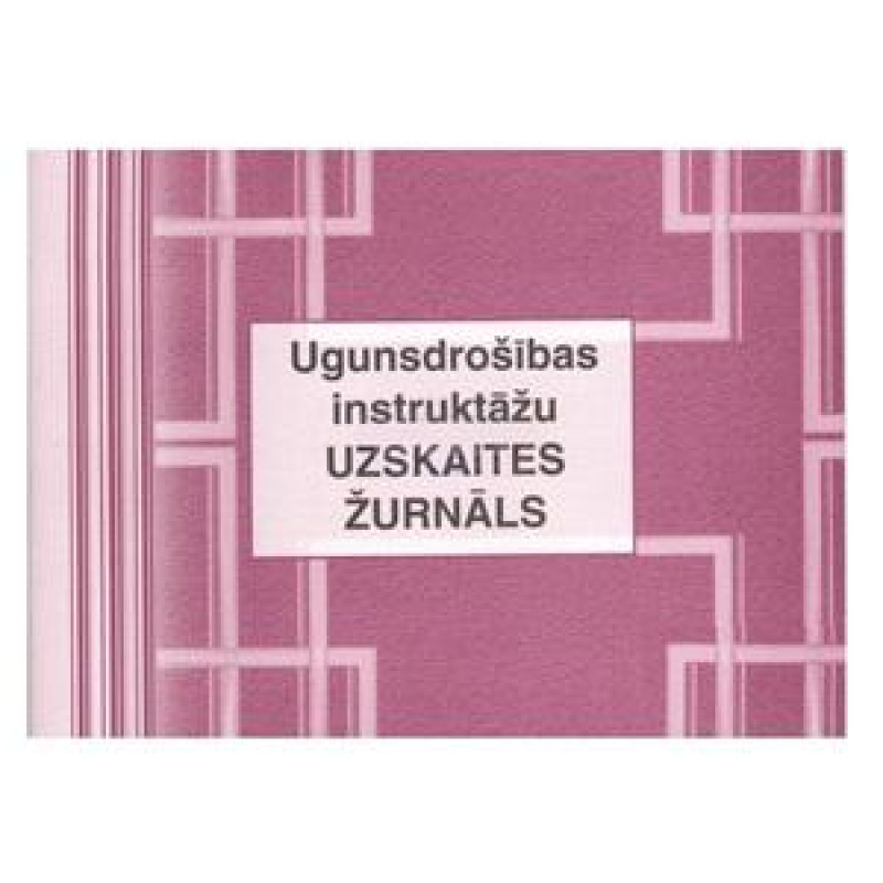 Ugunsdrošības instruktāžu uzskaites žurnāls A5 48 lapas
