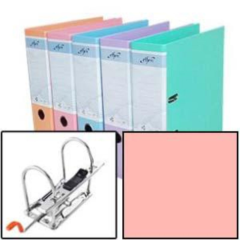 Reģistrs A4/80mm persiku krāsa Super Strong PP