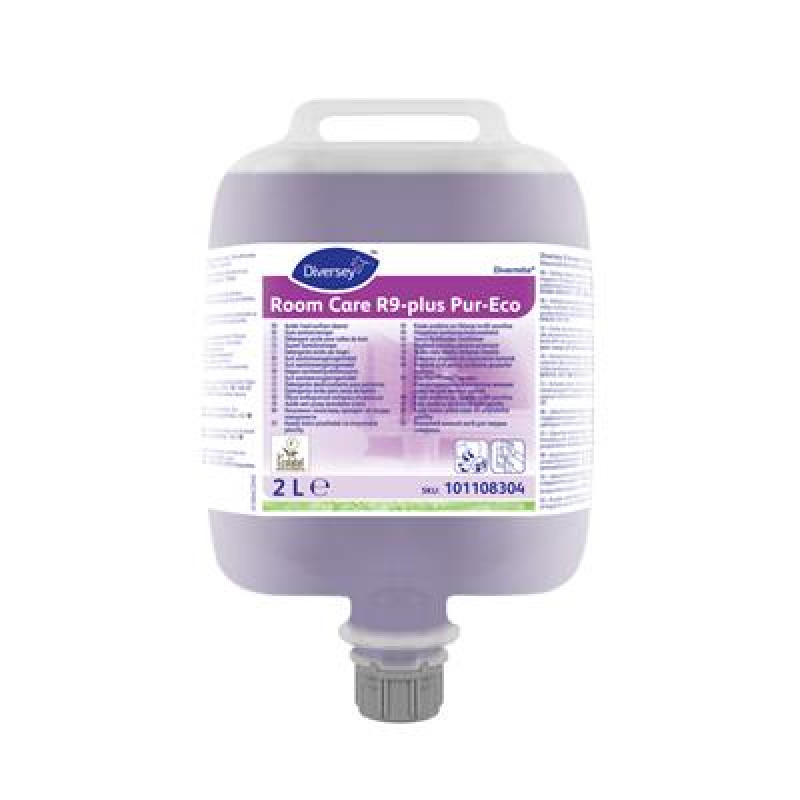 ROOM CARE R9 PLUS PUR-ECO Tualetes tīrīšanas līdzeklis 2L (2gab/iep) 