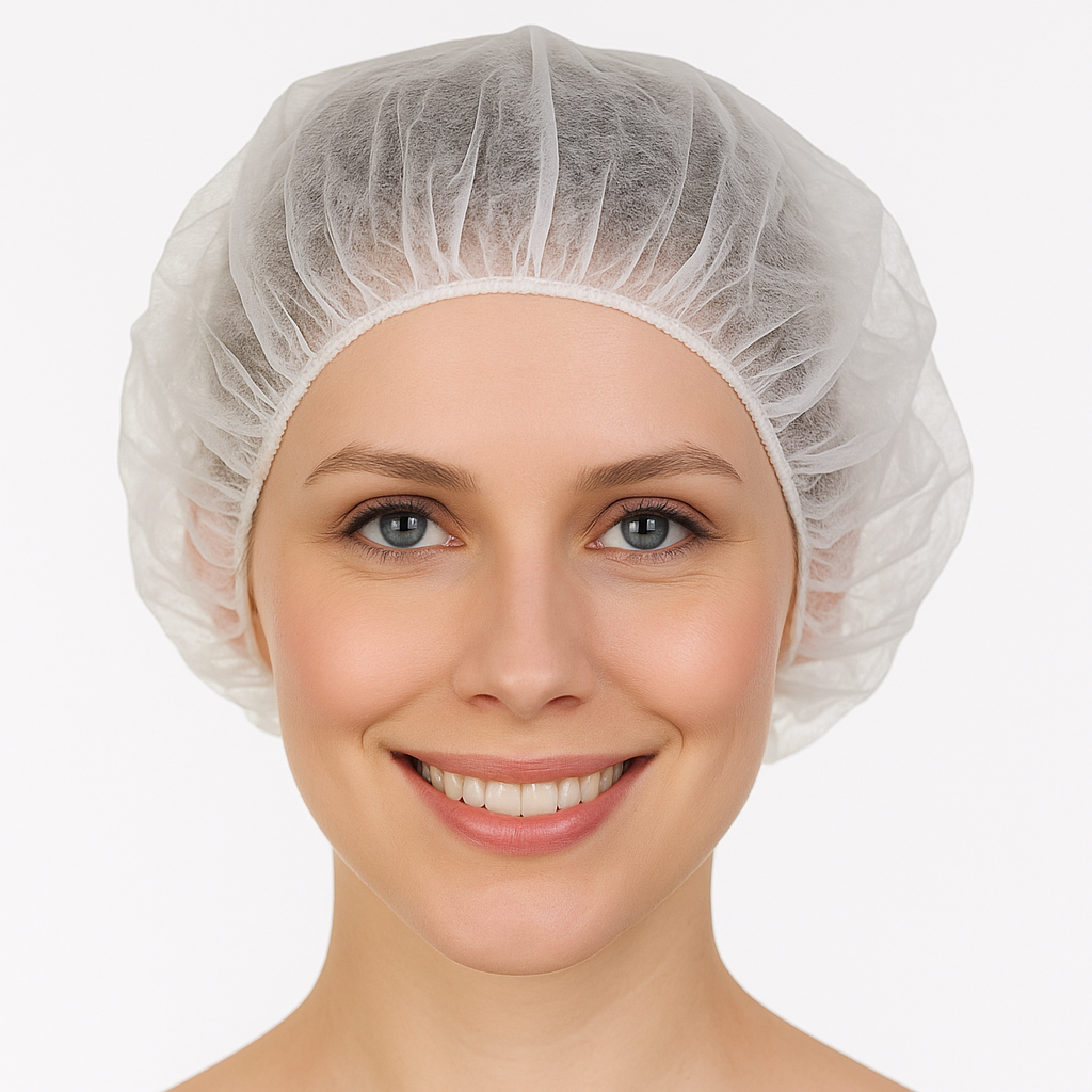 Cepurīte BOUFFANT, FORPUS, PP, 53cm, balta