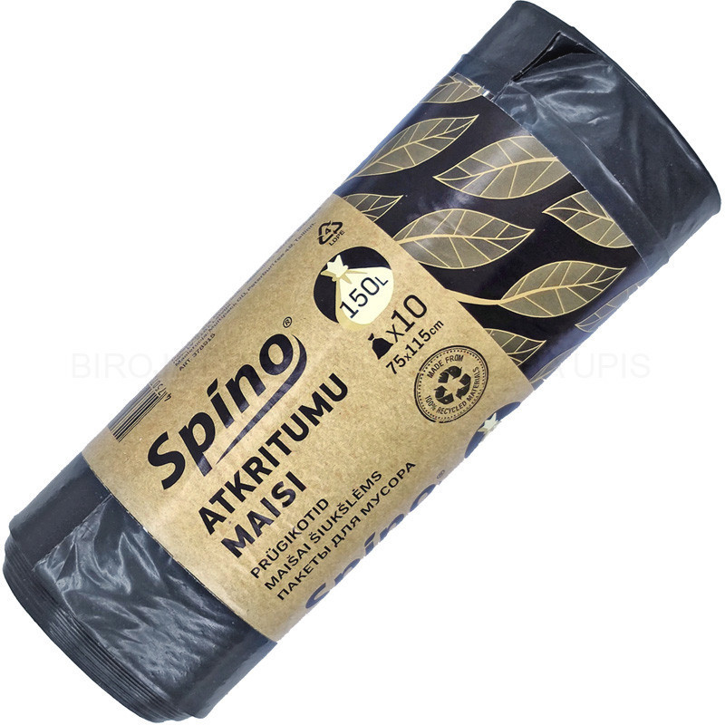 Atkritumu maisi 150L, 10gab, 40mikr. 75x115cm
