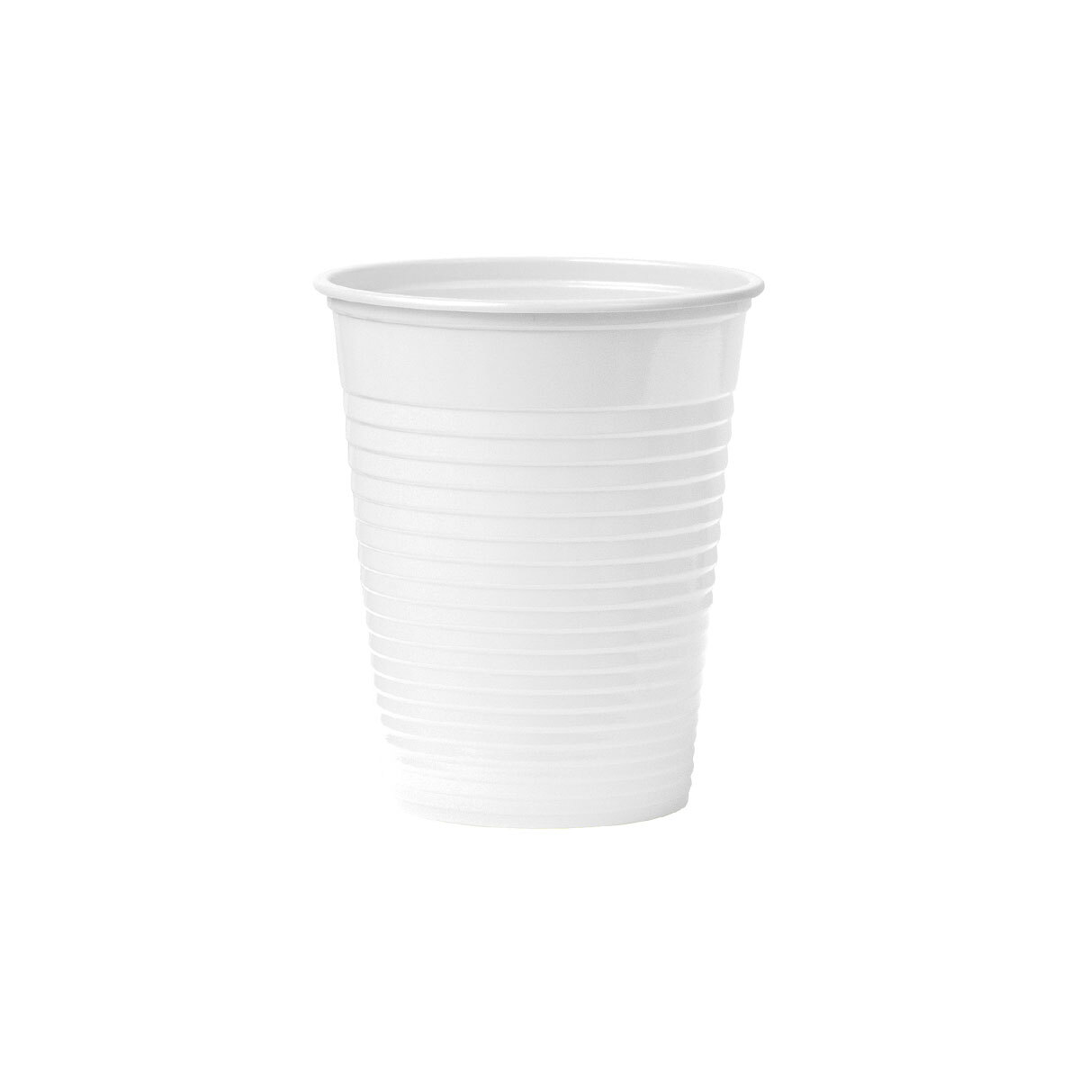 Plastmasas glāzītes, baltas, tilpums 180ml, N100