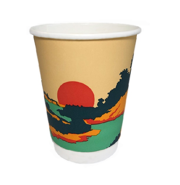 Papīra glāzes 2-sl. 360ml (12oz), "