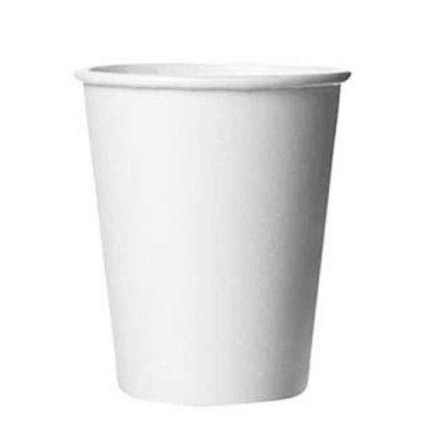 8, Glāzes kaf.baltas kart.250ml