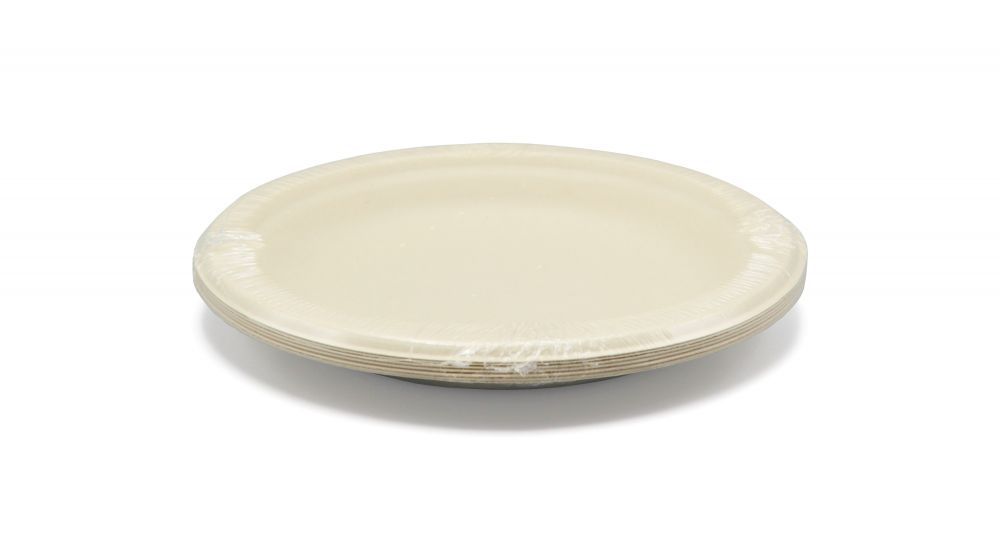Cukurniedru papīra šķīvis 15cm 6 gab