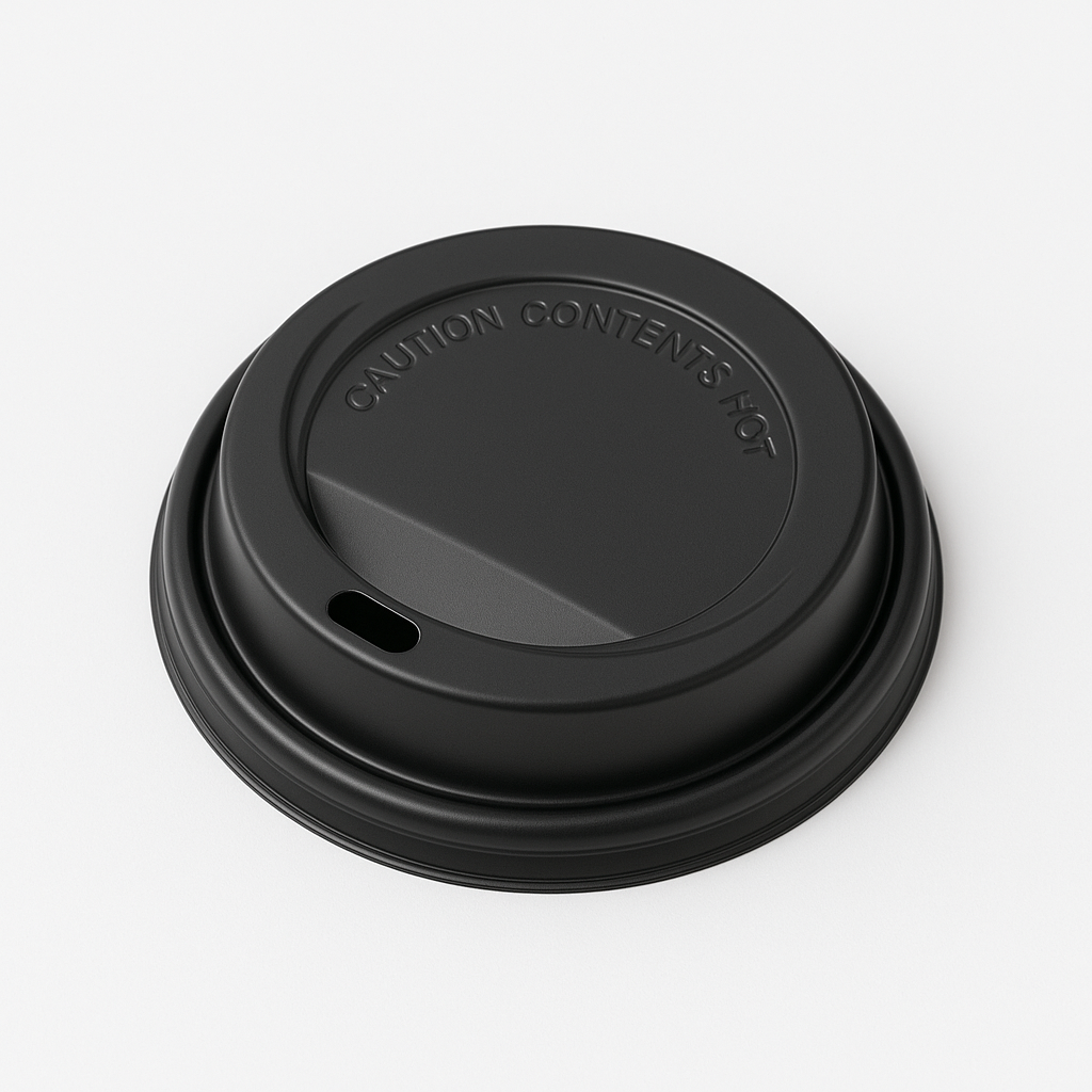 Vāciņš glāzēm 240ml, PS, 80mm, melns