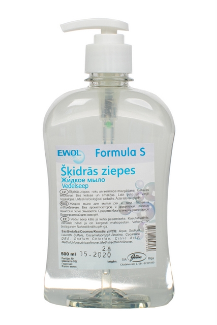Šķidrās ziepes bez smaržas EWOL
