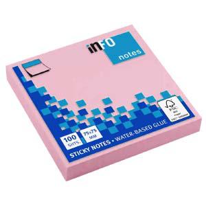 Līmlapiņas
http Līmlapiņas INFO 75x75mm rozā