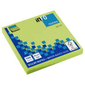 Līmlapiņas
ht Līmlapiņas INFO 75x75mm zaļas