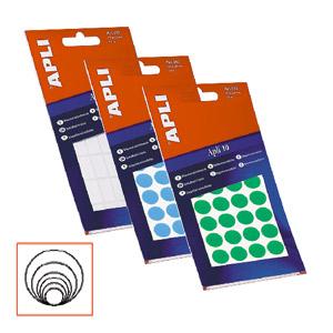 Uzlīmes apaļas 10mm dzeltenas