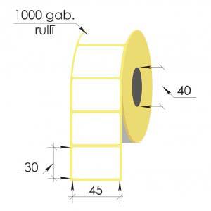 Termouzlīmes Termo uzlīmes 45x30mm d40 1000uzl