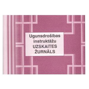 Ugunsdrošības instruktāžu uzskaites žurnāls A5 48