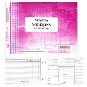 Veidlapas Avansa norēķins ar PVN ailēm