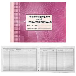 Nelaimes gadījumu darbā uzskaites žurnāls A5Ž