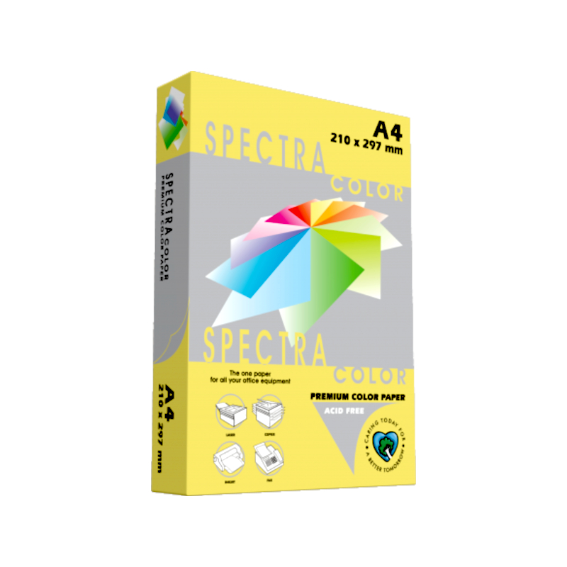 Krāsains biroja papīrs Krāsains papīrs A4
