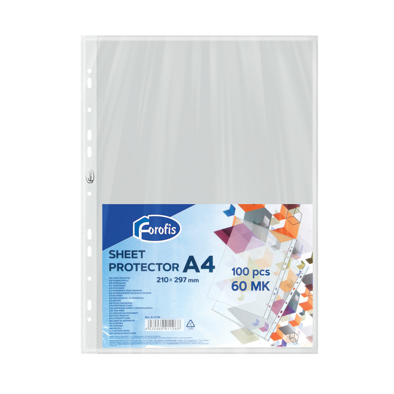Kabatas A4 60mic. glancētas 100 gab