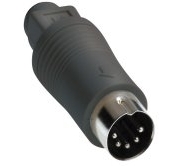 Tastatūras adapteris PS/2 DIN plug 5-cont