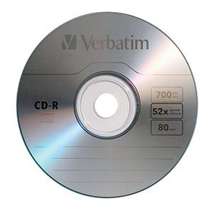 CD-R 80min/700Mb 52x, 1 gab.