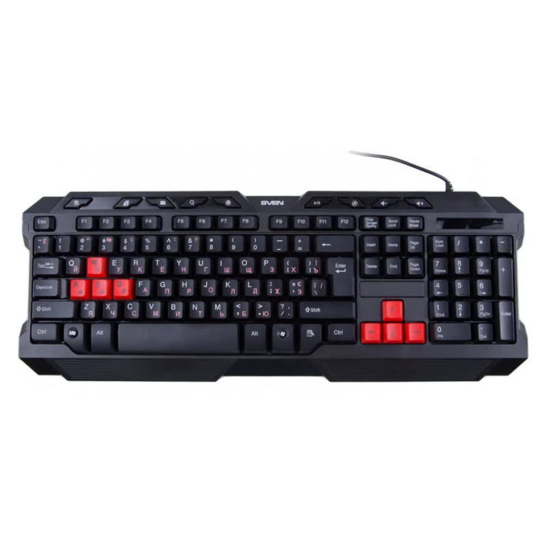 Tastatūra Challenge 9700 USB melna SVEN