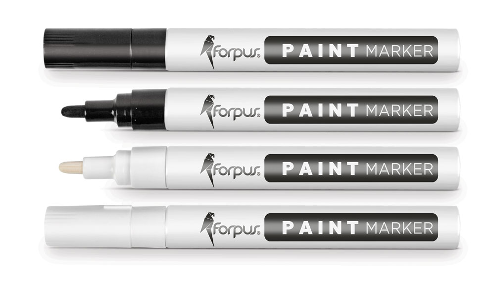 Permanentie m Marķieris PAINT balts, permanents