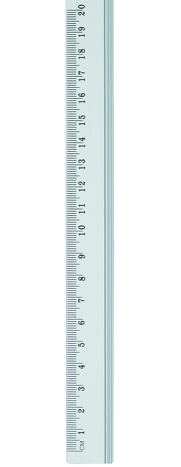 Lineāls GRAND 20 cm aluminīja