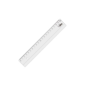Lineāls Forpus 20cm caurspīdīgs