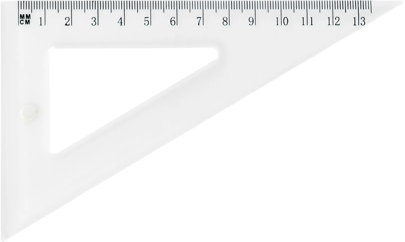 Trīsstūris 60*/13cm caurspīdīgs GR853T