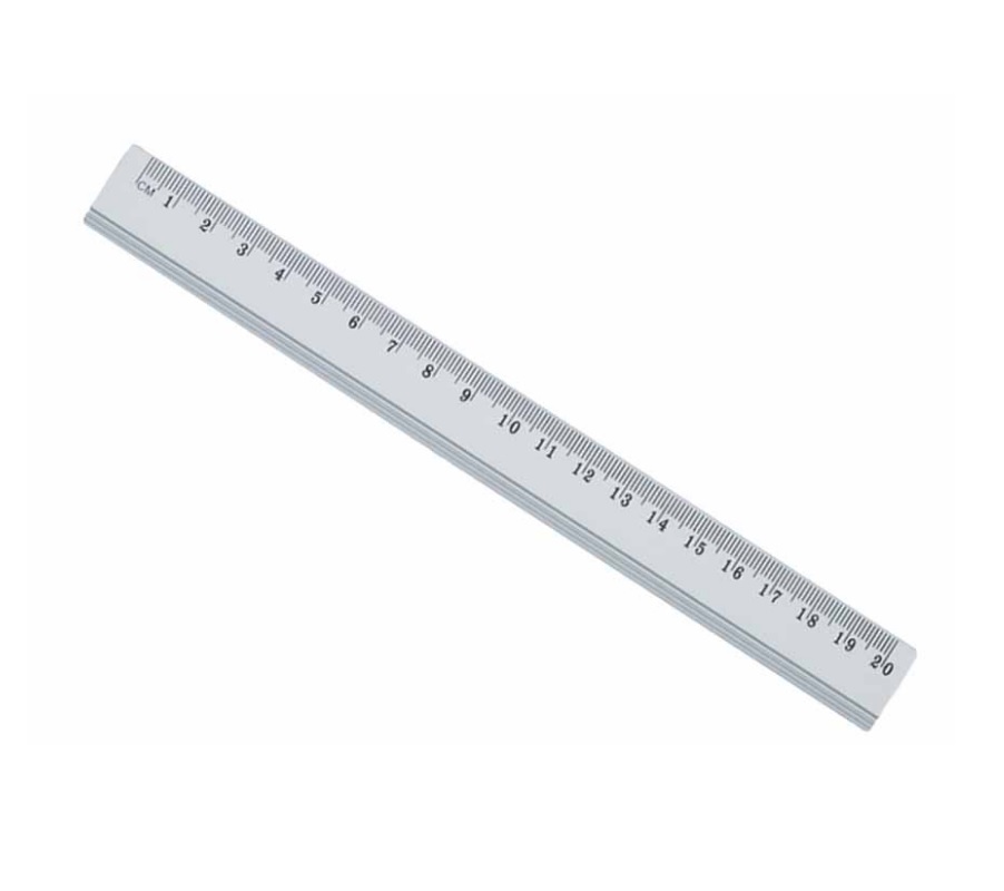 Lineāls 20cm caurspīdīgs GRAND