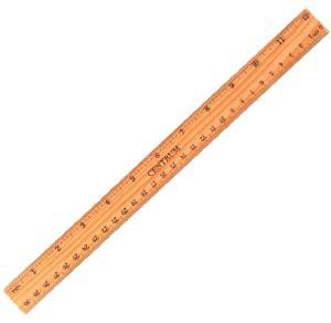 Lineāls 30 cm koka CENTRUM