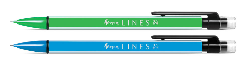 Zīmulis mehāniskais LINES zaļš korpuss 0
