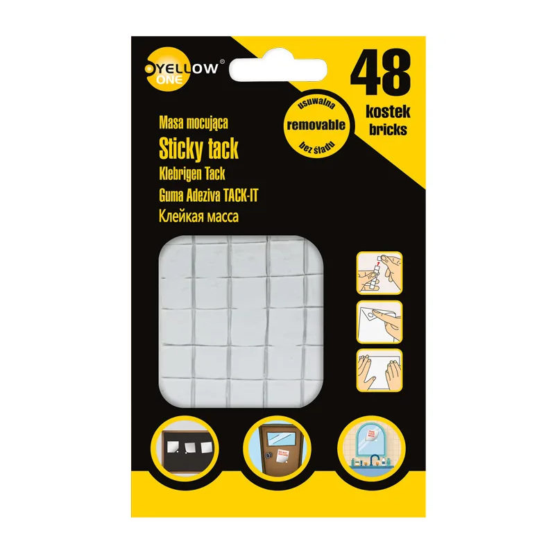 Līmējoša masa 50gr/48 gab.balta YELLOW