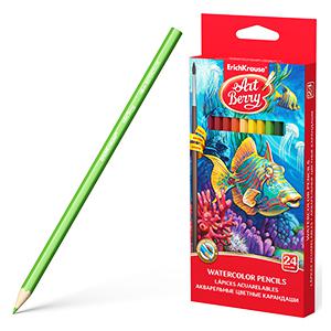 Akvareļu zīmuļi 24 krāsas ArtBerry, ErichKrause