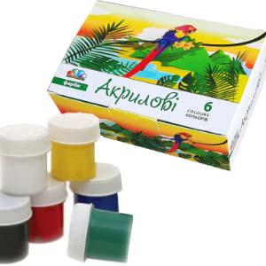 Akrila krāsas 6 krāsas x 20ml