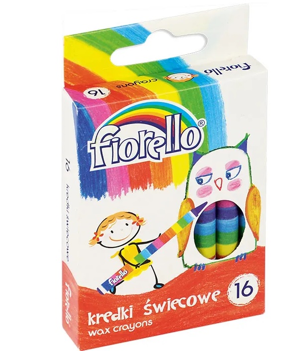 Krītiņi vaska 16 krāsas Fiorello