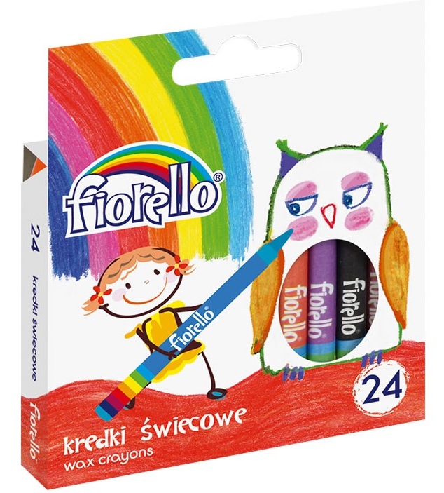 Krītiņi vaska 24 krāsas, Fiorelloˇ