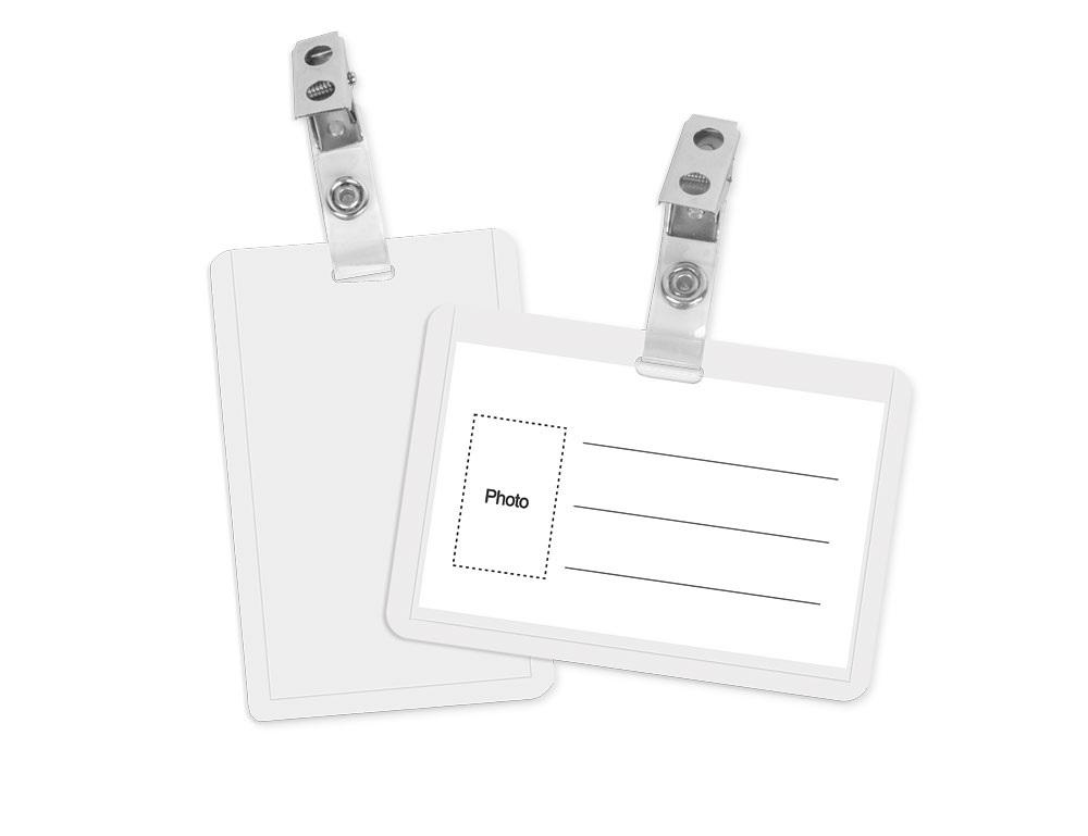 Personas karte 90x55mm caurspīdīga horizontāla ar